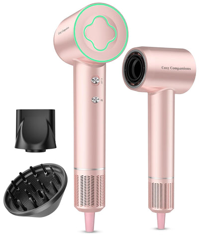 Hair Dryer 150000 RPM High-Speed Brushless Motor Negative Ionic Blow Dryer for Fast Drying, Low Noise Thermo-Control Hair-Dryer-with-Diffuser and Nozzle