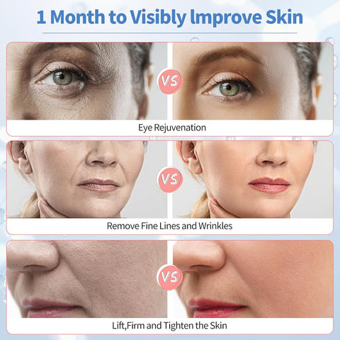 Microcurrent Facial Device, Facial Massager, Home Use Skin Tightening Machine Light Therapy for Face Eye Neck Lifting 6 in 1 Skin Care Tool