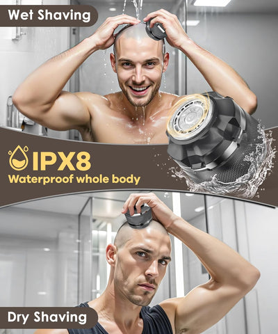 Gray Travel Head Shavers for Bald Men