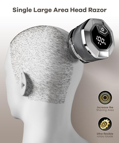 Gray Travel Head Shavers for Bald Men