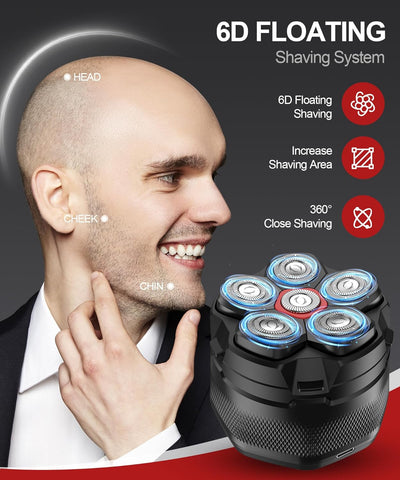 Head Shavers for Bald Men 10000 RPM High Speed 6D