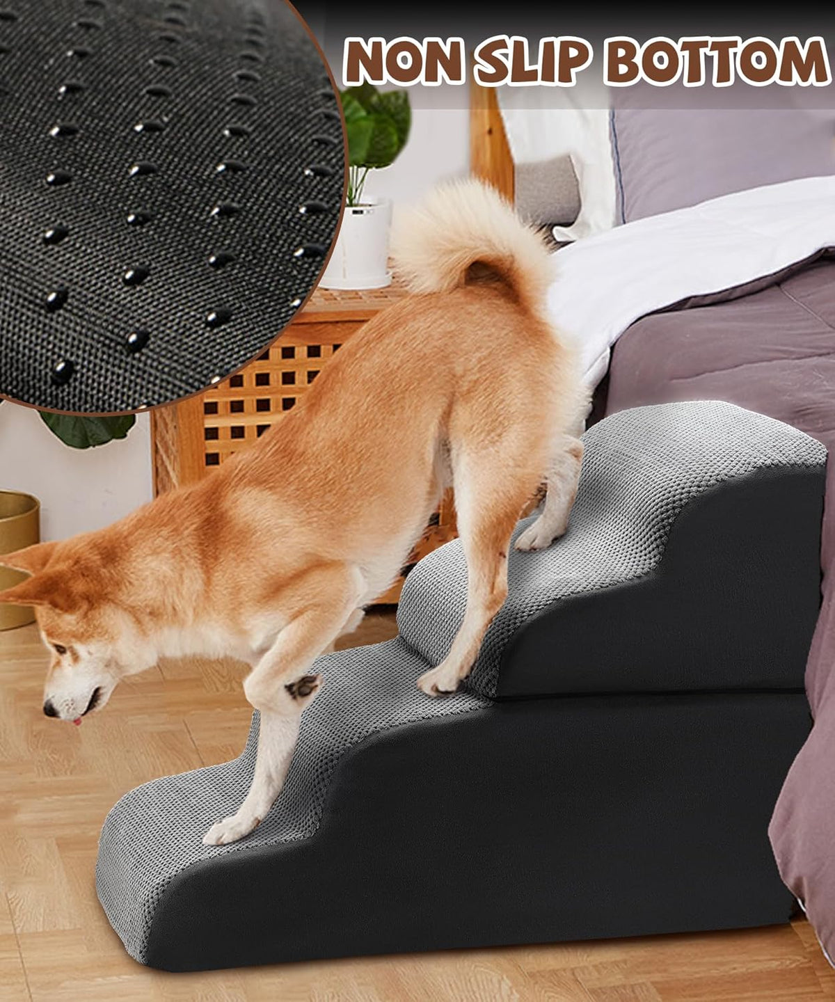 4-Tiers Dog Stairs for Small Pets