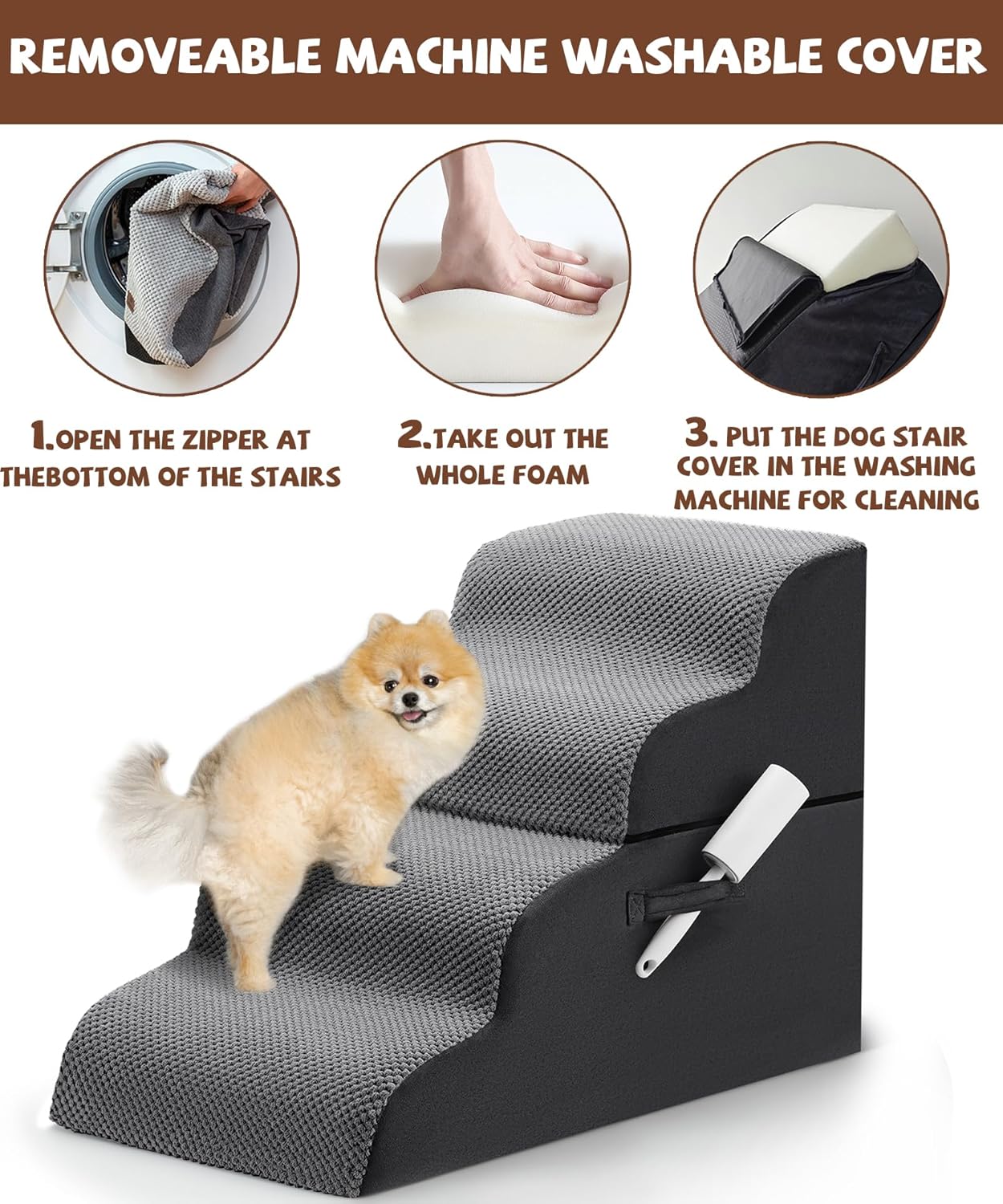 4-Tiers Dog Stairs for Small Pets