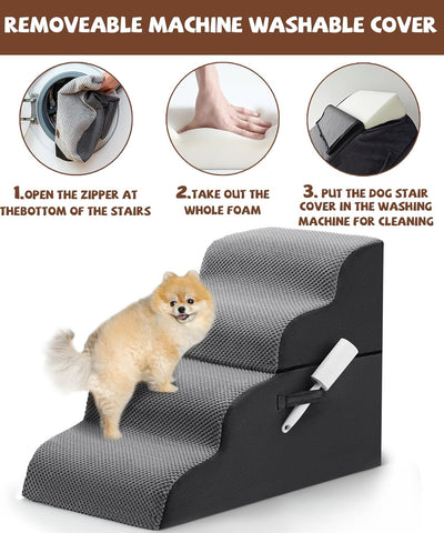 4-Tiers Dog Stairs for Small Pets